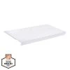 Everbilt 2 ft. x 12 in. Decorative Shelf Cover - White