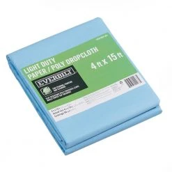 Everbilt 4 ft. x 15 ft. Slip Resistant Paper/Poly Drop Cloth