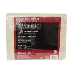 Everbilt 4 Ft x 15 Ft Heavy Duty Canvas Drop Cloth