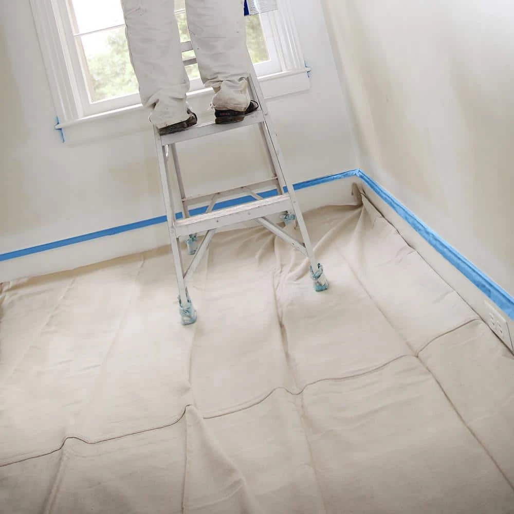 Everbilt 9 ft. x 12 ft. 8 oz. Heavyweight Canvas Drop Cloth 6 Everbilt 9 ft. x 12 ft. 8 oz. Heavyweight Canvas Drop Cloth - Image 6