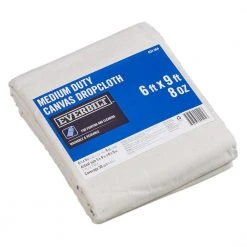Everbilt 6 Ft x 9 Ft Medium Duty Canvas Drop Cloth