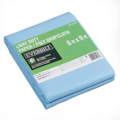Everbilt 6 ft. x 9 ft. Slip Resistant Paper/Poly Drop Cloth