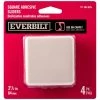 Everbilt 2-1/2 in. Beige Square Self-Adhesive Plastic Heavy Duty Furniture Glides for Carpeted Floors (4-Pack)