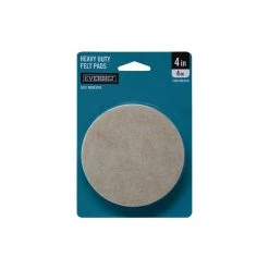 Everbilt 4 in. Beige Round Felt Heavy Duty Self-Adhesive Furniture Pads (4-Pack) -Everbilt Store beige cream everbilt furniture accessories 49921 77 1000