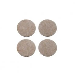 Everbilt 4 in. Beige Round Felt Heavy Duty Self-Adhesive Furniture Pads (4-Pack) -Everbilt Store beige cream everbilt furniture accessories 49921 fa 1000