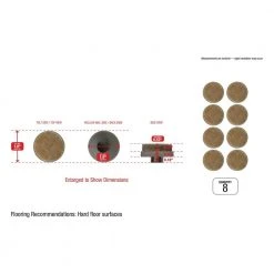 Everbilt 1 in. Beige Round Felt Nail-On Furniture Glides for Floor Protection (8-Pack) -Everbilt Store beige cream everbilt furniture accessories 49934 76 1000