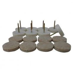 Everbilt 1 in. Beige Round Felt Nail-On Furniture Glides for Floor Protection (8-Pack) -Everbilt Store beige cream everbilt furniture accessories 49955 c3 1000