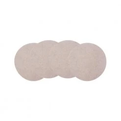 Everbilt 5 in. Beige Reusable Felt Round Furniture Sliders for Hard Floors (4-Pack)