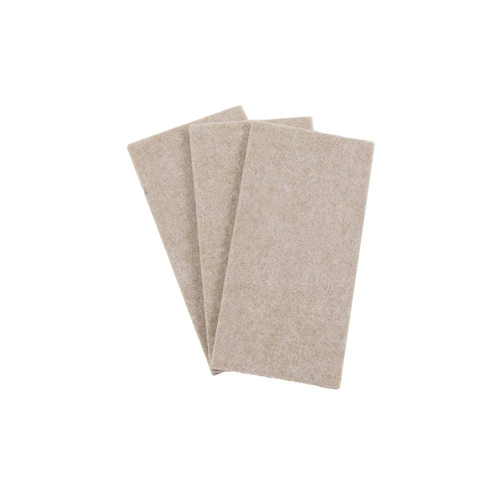 Everbilt 2 in. x 4 in. Heavy-Duty Self-Adhesive Beige Felt Blanket (3-Pack) 1 Everbilt 2 in. x 4 in. Heavy-Duty Self-Adhesive Beige Felt Blanket (3-Pack)