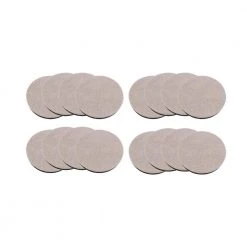 Everbilt 3-1/2 in. Beige Reusable Felt Round Furniture Sliders for Hard Floors (16-Pack)