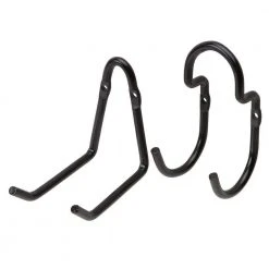 Everbilt Steel Assorted Wall Mount Hooks in Black (4-Pack)