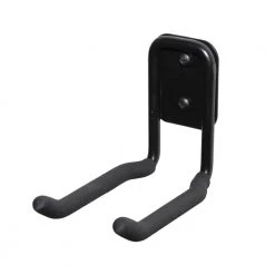 Everbilt 50 lb. Heavy-Duty Wall Mounted Steel Wall Hook in Black (Mounting Hardware Included)