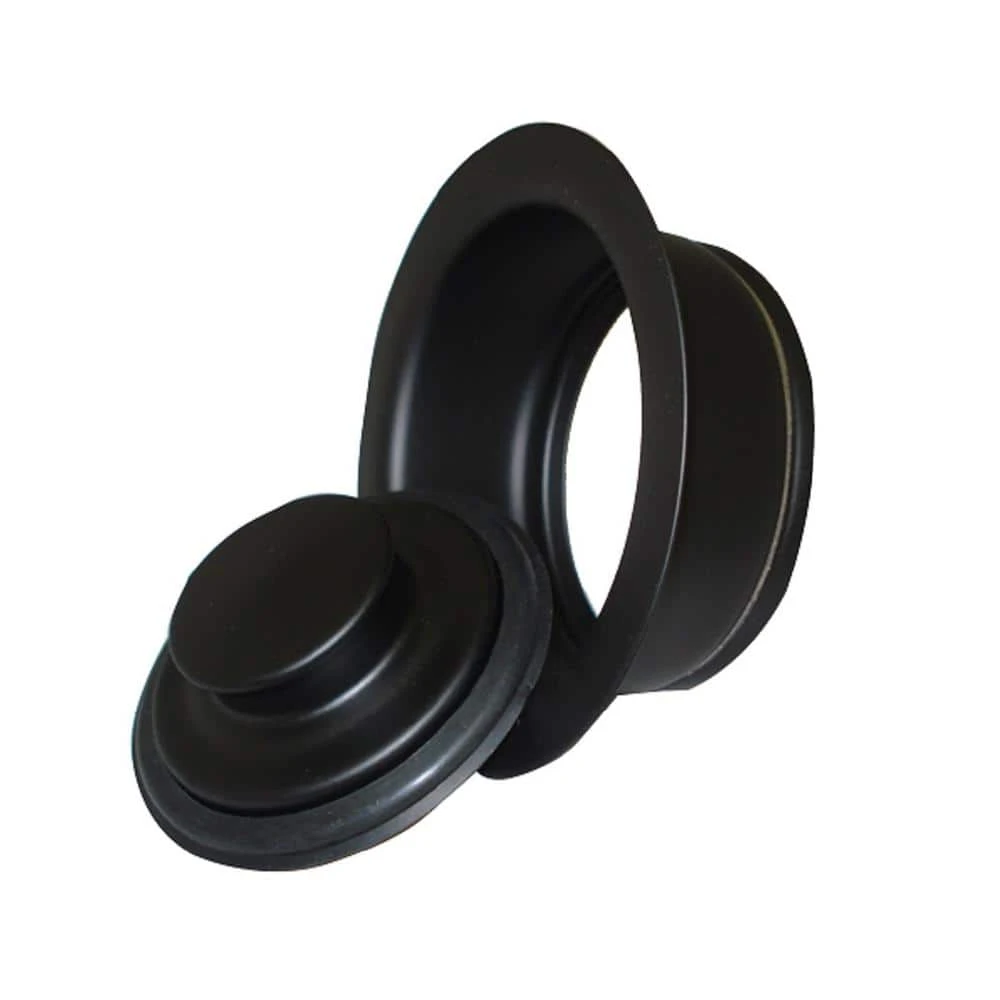 Everbilt Designer Color Sink Flange and Stopper Set in Black 1 Everbilt Designer Color Sink Flange and Stopper Set in Black