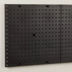 Everbilt 16 in. H x 16 in. W Plastic Pegboard in Black (50 lbs.) -Everbilt Store black everbilt pegboards 814450 fa 1000