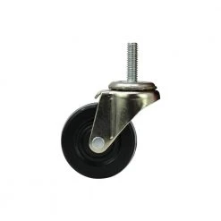 Everbilt 2 in. Black Hard Rubber and Steel Swivel Threaded Stem Caster with 80 lb. Load Rating (2-Pack) -Everbilt Store blacks everbilt casters 49344 c3 1000