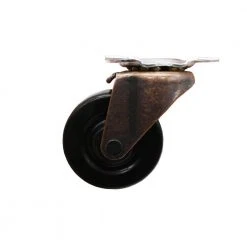 Everbilt 2 in. Black Soft Rubber and Copper Swivel Plate Caster with 80 lb. Load Rating (2-Pack) -Everbilt Store blacks everbilt casters 49346 4f 1000