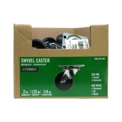 Everbilt 2 in. Black Polypropylene and Steel Swivel Plate Caster with 125 lb. Load Rating 25 Everbilt 2 in. Black Polypropylene and Steel Swivel Plate Caster with 125 lb. Load Rating -Everbilt Store blacks everbilt casters 49392 31 1000