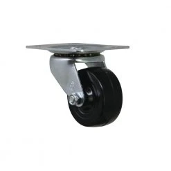 Everbilt 2 in. Black Soft Rubber and Steel Swivel Plate Caster with 90 lb. Load Rating -Everbilt Store blacks everbilt casters 49477 1f 1000