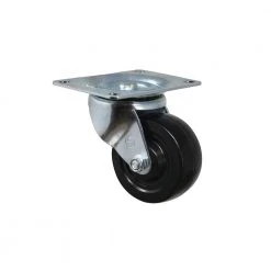 Everbilt 3 in. Black Soft Rubber and Steel Swivel Plate Caster with 175 lbs. Load Rating -Everbilt Store blacks everbilt casters 49479 1f 1000