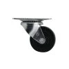 Everbilt 3 in. Black Soft Rubber and Steel Swivel Plate Caster with 175 lbs. Load Rating