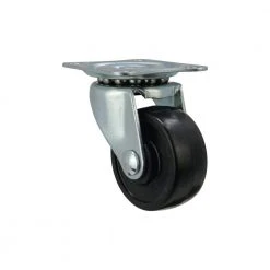 Everbilt 1-1/2 in. Black Soft Rubber and Steel Swivel Plate Caster with 40 lb. Load Rating -Everbilt Store blacks everbilt casters 49489 1f 1000