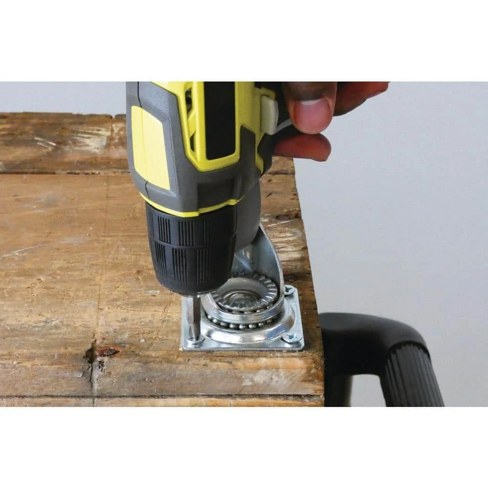 Everbilt 4 in. Black Soft Rubber and Steel Swivel Plate Caster with Locking Brake and 225 lbs. Load Rating 3 Everbilt 4 in. Black Soft Rubber and Steel Swivel Plate Caster with Locking Brake and 225 lbs. Load Rating - Image 3