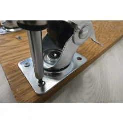 Everbilt 4 in. Black Soft Rubber and Steel Swivel Plate Caster with Locking Brake and 225 lbs. Load Rating 14 Everbilt 4 in. Black Soft Rubber and Steel Swivel Plate Caster with Locking Brake and 225 lbs. Load Rating -Everbilt Store blacks everbilt casters 49512 66 1000