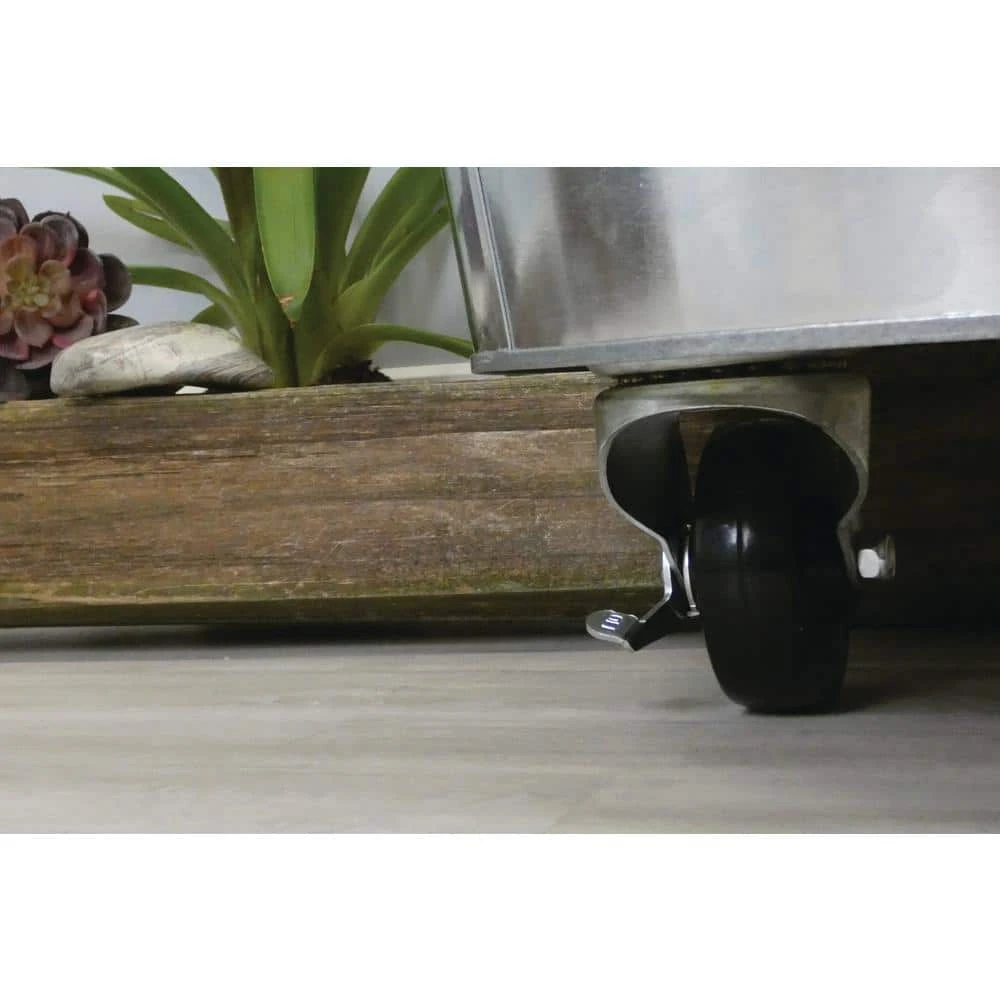 Everbilt 4 in. Black Soft Rubber and Steel Swivel Plate Caster with Locking Brake and 225 lbs. Load Rating 2 Everbilt 4 in. Black Soft Rubber and Steel Swivel Plate Caster with Locking Brake and 225 lbs. Load Rating - Image 2