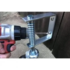 Everbilt 4 in. Black Hard Rubber and Steel Swivel Gate Caster with Adjustable Spring Bracket and 125 lb. Load Rating -Everbilt Store blacks everbilt casters 49785 66 1000