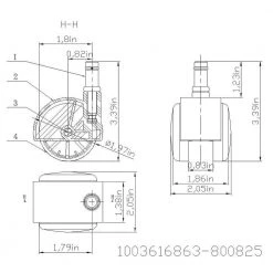 Everbilt 2 in. x 7/16 in. Office Chair Twin Casters (5-Pack) -Everbilt Store blacks everbilt casters 800825 e1 1000