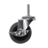Everbilt 3 in. Medium-Duty Gray TPR Swivel Stem Mount Caster with Brake 175 lbs. Weight Capacity