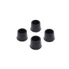 Everbilt 7/8 in. Black Rubber Leg Caps for Table, Chair, and Furniture Leg Floor Protection (4-Pack)