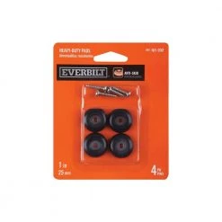 Everbilt 1 in. Heavy Duty Anti-Skid Surface Pads (4-Pack) -Everbilt Store blacks everbilt furniture accessories 49644 77 1000