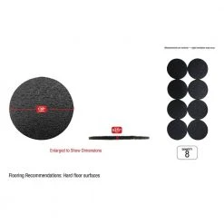 Everbilt 1-1/2 in. Heavy-Duty Anti-Skid Surface Pads (4 per Pack) -Everbilt Store blacks everbilt furniture accessories 49645 76 1000