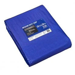 Everbilt 20 ft. x 30 ft. Blue Medium Duty Tarp