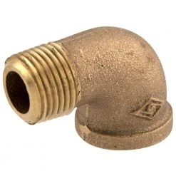 Everbilt 1/2 in. MIP x 1/2 in. FIP 90-Degree Brass Street Elbow Fitting