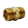 Everbilt 3/4 in. x Close MIP Brass Hex Nipple Fitting