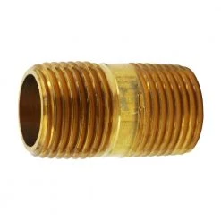 Everbilt 1/2 in. x 1-1/2 in. MIP Brass Nipple Fitting