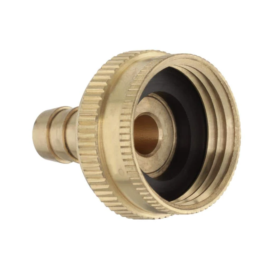 Everbilt 3/8 in. Barb x 3/4 in. FHT Brass Adapter Fitting 3 Everbilt 3/8 in. Barb x 3/4 in. FHT Brass Adapter Fitting - Image 3