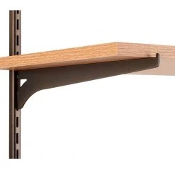 Everbilt 12.6 in. x 2.3 in. Bronze Single Track Shelf Bracket -Everbilt Store bronze everbilt shelving brackets eb 0096 12brz c3 1000