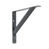 Everbilt 8 in. x 11.25 in. x 1.05 in. Bronze Steel Heavy Duty 300 lbs. Shelf Bracket in Bronze