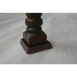 Everbilt 2 in. Brown Square Smooth Rubber Floor Protector Furniture Cups for Carpet & Hard Floors (4-Pack) -Everbilt Store browns tans everbilt furniture accessories 49076 31 1000