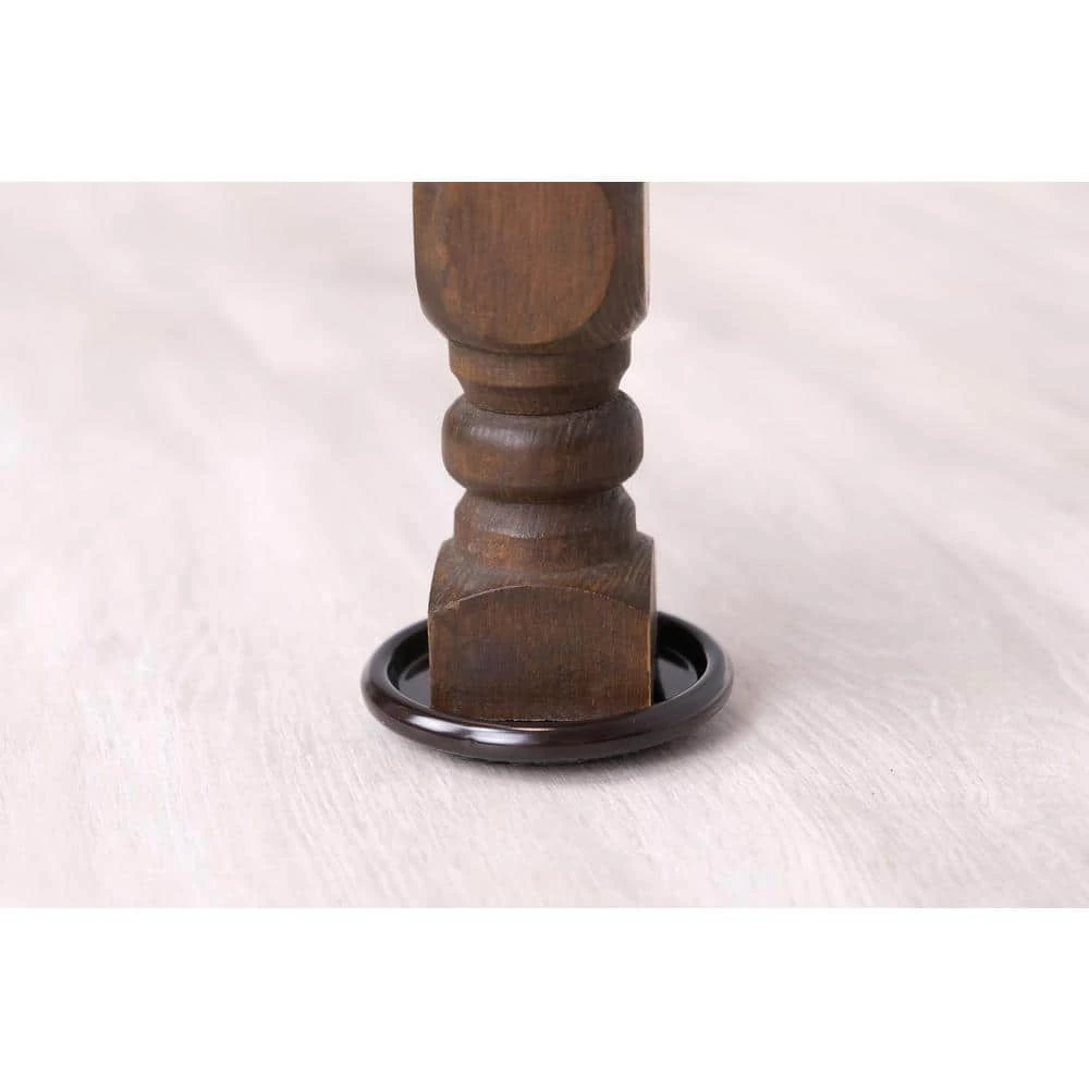 Everbilt 2-1/2 in. Brown Metal Furniture Cups with Carpet Base for Hard Floors (4-Pack) 3 Everbilt 2-1/2 in. Brown Metal Furniture Cups with Carpet Base for Hard Floors (4-Pack) - Image 3