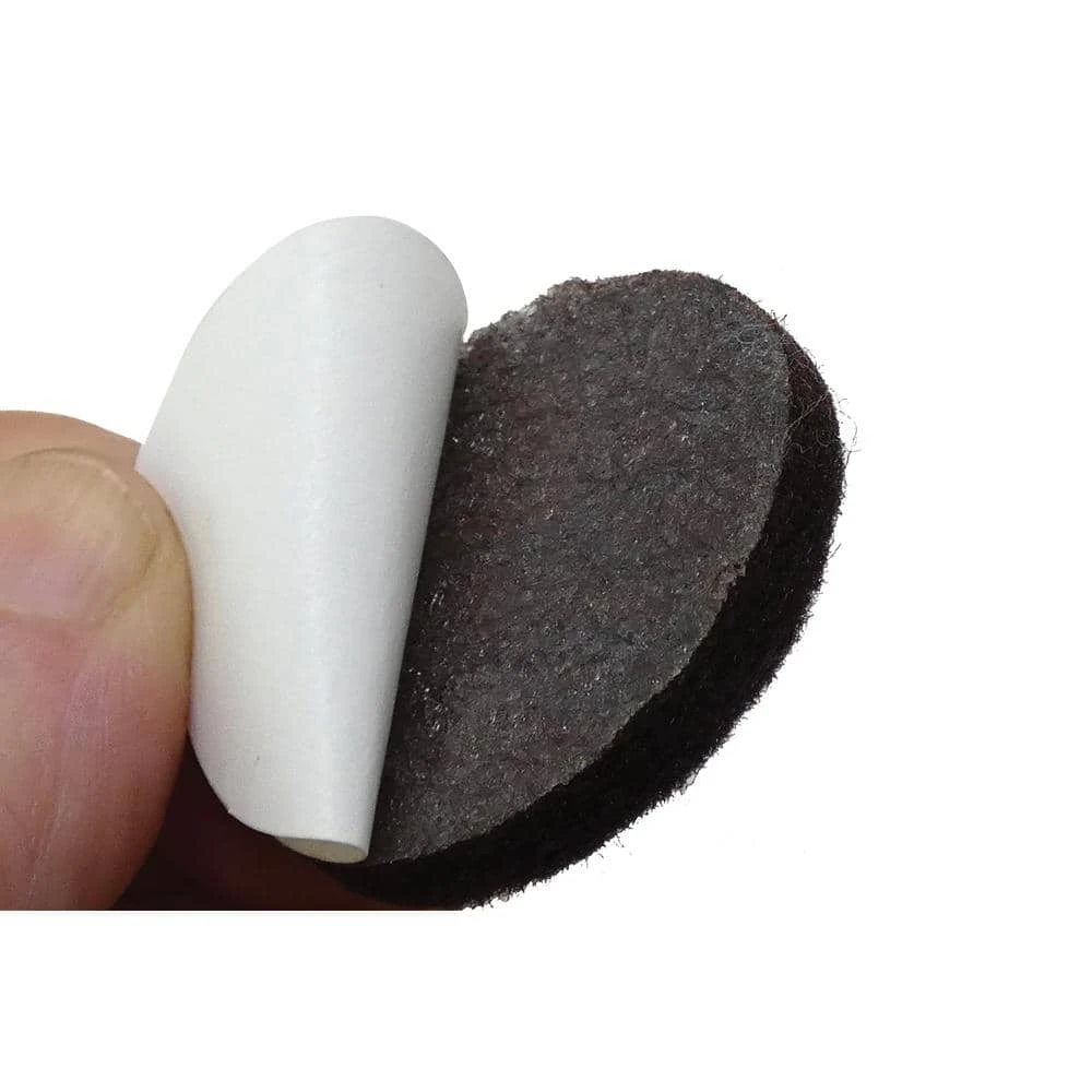 Everbilt 1 in. Brown Round Felt Heavy-Duty Self-Adhesive Furniture Pads (48-Pack) 5 Everbilt 1 in. Brown Round Felt Heavy-Duty Self-Adhesive Furniture Pads (48-Pack) - Image 5