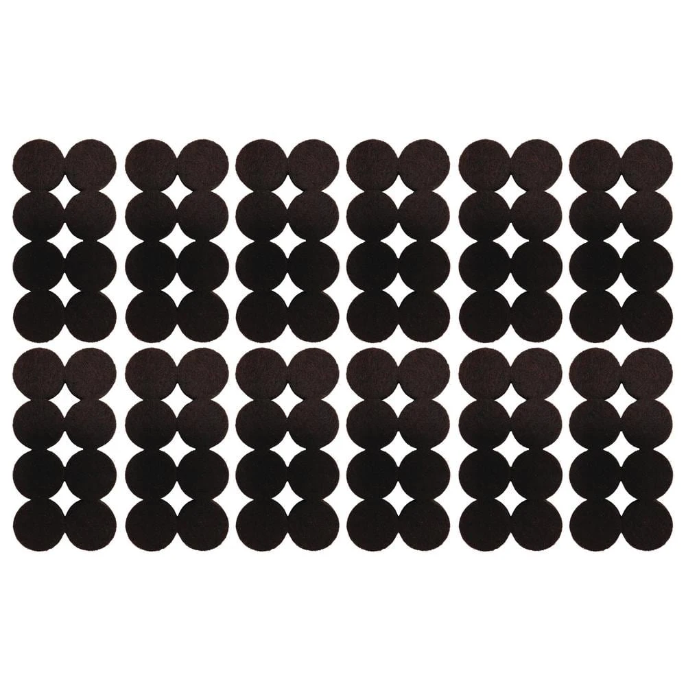 Everbilt 1 in. Brown Round Felt Heavy Duty Self-Adhesive Furniture Pads (96-Pack) 12 Everbilt 1 in. Brown Round Felt Heavy Duty Self-Adhesive Furniture Pads (96-Pack) - Image 12