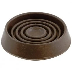 Everbilt 2-1/2 in. Brown Smooth Rubber Round Furniture Cups (4-Pack)