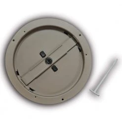 Everbilt 8 in. Steel Round Diffuser Damper in Brown