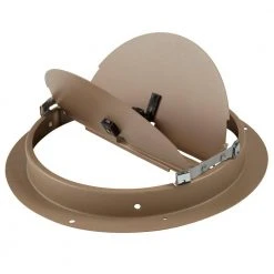 Everbilt 8 in. Steel Round Diffuser Damper in Brown -Everbilt Store browns tans everbilt registers grilles e80108 76 1000