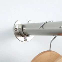 Everbilt 2.68 in. Heavy-Duty Brushed Nickel Closet Rod Pole Sockets (2-Pack) -Everbilt Store brushed nickel everbilt closet rods eh wsthdus 324 4f 1000