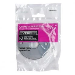 Everbilt 1/2 in. Iron Pipe Size Split Flange Escutcheon Plate in Chrome-Plated Steel -Everbilt Store chrome everbilt drains drain parts c5351c 1f 1000
